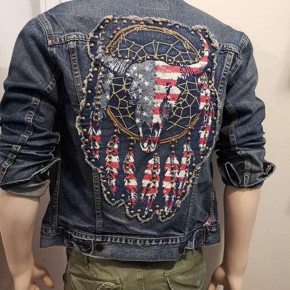 🔻Drop! Ralph Lauren Denim & Supply Denim Jacket S Studded - Picture 12 of 13